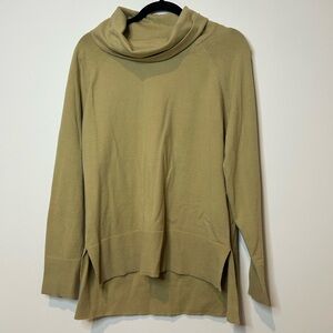 Cyrus Cowl Neck Sweater in Olive